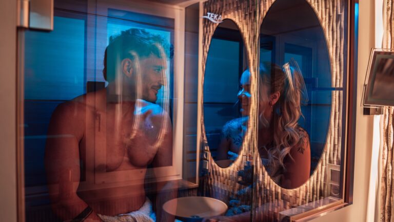 Sauna in der Ferienwohnung